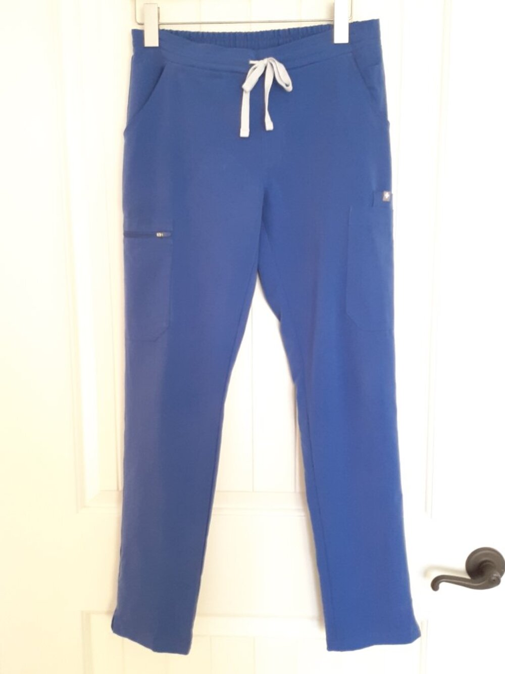 Figs High Waisted Yola Skinny Scrub Pants in Royal Blue Size XS